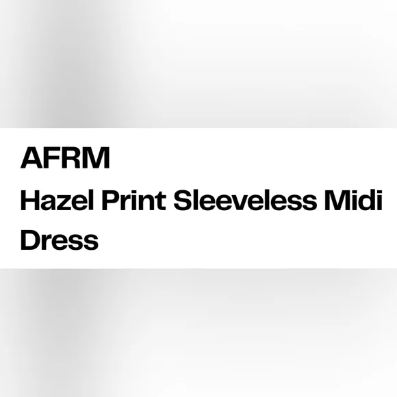 AFRM- Midi Dress. - Picture 5 of 10